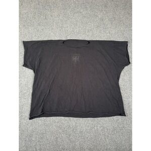 Yeezy Vultures Shirt Size 2 Black Graphic Crest‎ Eagle Oversized Kanye